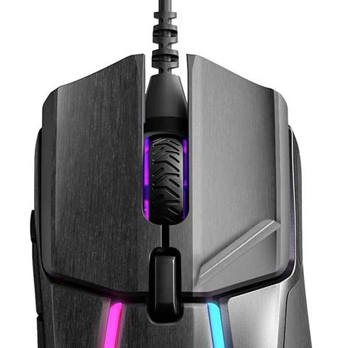 Specialty Vinyl Black Brushed Steel Texture SteelSeries Rival 600 Gaming Mouse Skin