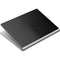Specialty Vinyl Black Brushed Steel Texture Surface Book Skin