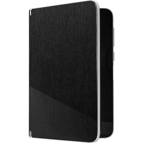 Specialty Vinyl Black Brushed Steel Texture Surface Duo Skin