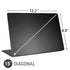 Specialty Vinyl Black Brushed Steel Texture Universal Laptop 15in (12.2 x 8.8in) Skin