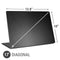 Specialty Vinyl Black Brushed Steel Texture Universal Laptop 17in (13.8 x 10in) Skin