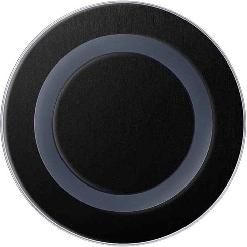 Specialty Vinyl Black Brushed Steel Texture Wireless Charger Skin