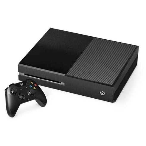 Specialty Vinyl Black Brushed Steel Texture Xbox One Console and Controller Bundle Skin