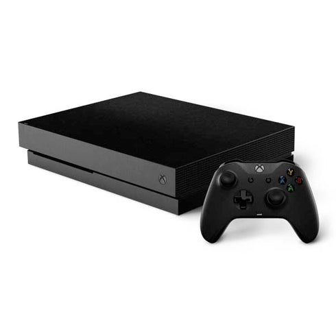 Specialty Vinyl Black Brushed Steel Texture Xbox One X Bundle Skin