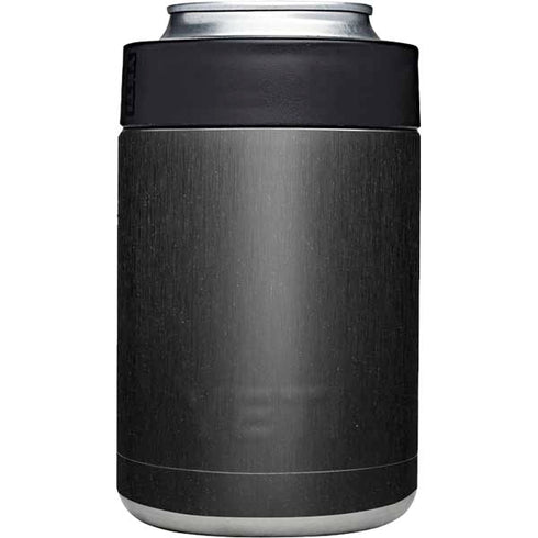 Black Brushed Steel Texture Yeti Colster Can Insulator Skin