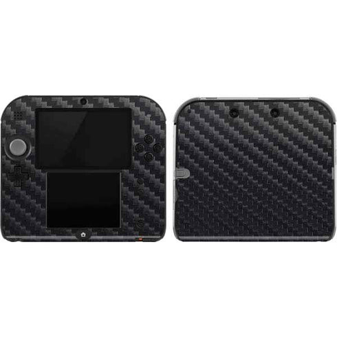 Black Carbon Fiber Specialty Texture Material Nintendo 2DS Skin