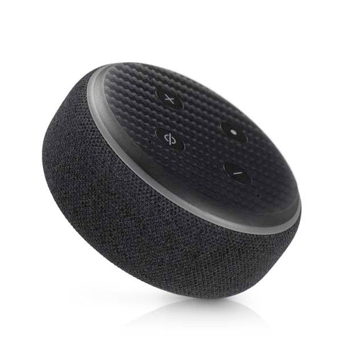 Black Carbon Fiber Specialty Texture Material Amazon Echo Dot Skin