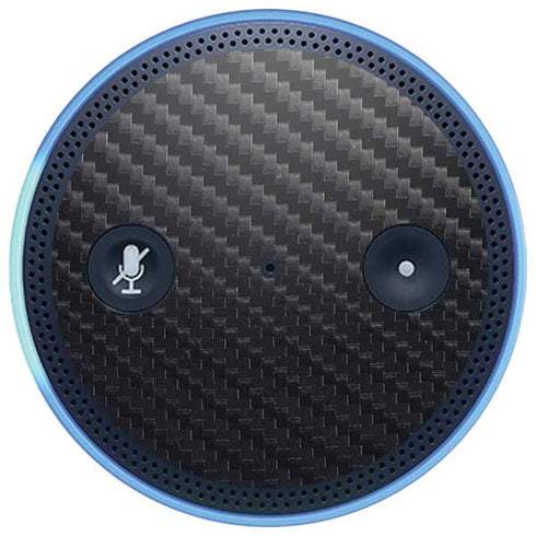 Black Carbon Fiber Specialty Texture Material Amazon Echo Skin
