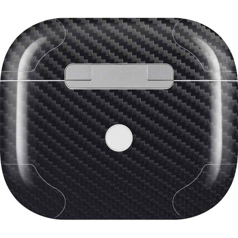 Black Carbon Fiber Specialty Texture Material Apple AirPods (3rd Gen 2021) Skin