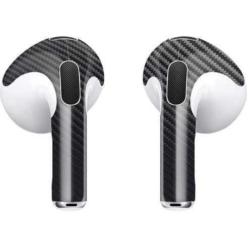Black Carbon Fiber Specialty Texture Material Apple AirPods (3rd Gen 2021) Skin