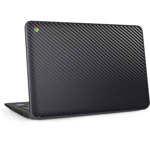 Black Carbon Fiber Specialty Texture Material HP Chromebook Skin