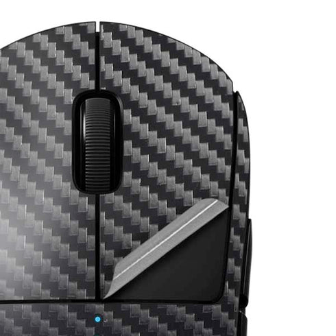 Black Carbon Fiber Specialty Texture Material G Pro Wireless Gaming Mouse Skin
