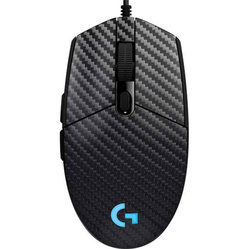 Black Carbon Fiber Specialty Texture Material G203 Prodigy RGB Wired Gaming Mouse Skin