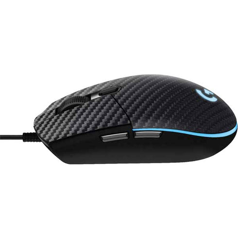Black Carbon Fiber Specialty Texture Material G203 Prodigy RGB Wired Gaming Mouse Skin