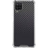 Black Carbon Fiber Specialty Texture Material Galaxy A12 Clear Case