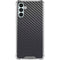 Black Carbon Fiber Specialty Texture Material Galaxy A13 5G Clear Case