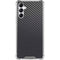 Black Carbon Fiber Specialty Texture Material Galaxy A15 5G Clear Case