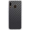 Black Carbon Fiber Specialty Texture Material Galaxy A20 Clear Case