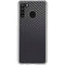 Black Carbon Fiber Specialty Texture Material Galaxy A21 Clear Case
