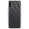 Black Carbon Fiber Specialty Texture Material Galaxy A50 Clear Case