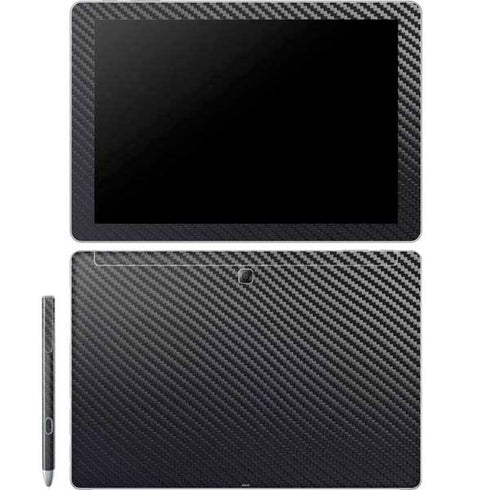 Black Carbon Fiber Specialty Texture Material Galaxy Book 12in Skin