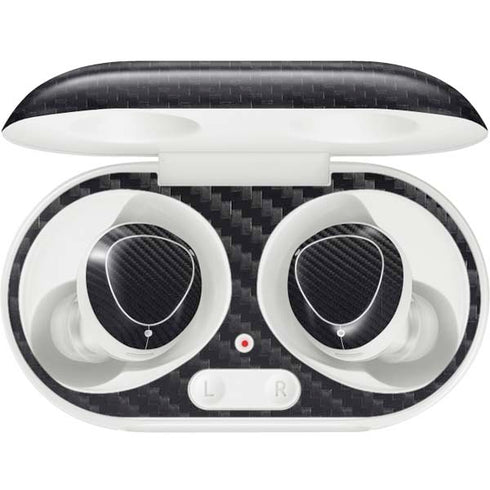 Black Carbon Fiber Specialty Texture Material Galaxy Buds Plus Skin