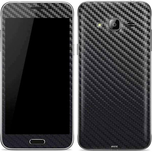 Black Carbon Fiber Specialty Texture Material Galaxy J3 Skin