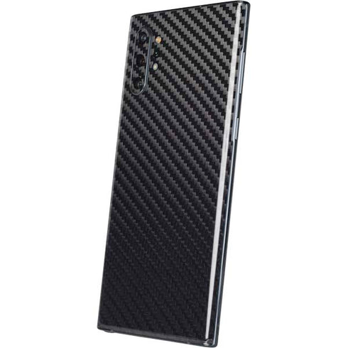 Black Carbon Fiber Specialty Texture Material Galaxy Note 10 Plus Skin
