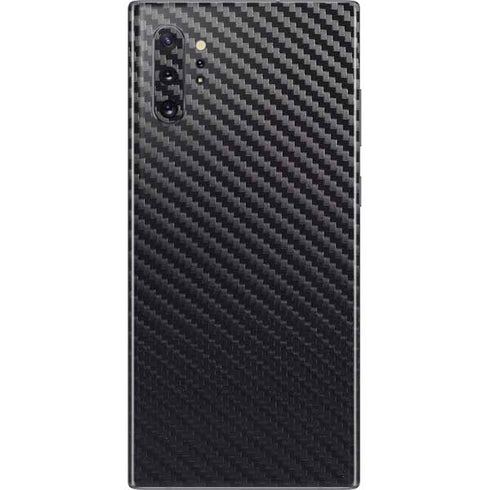 Black Carbon Fiber Specialty Texture Material Galaxy Note 10 Plus Skin