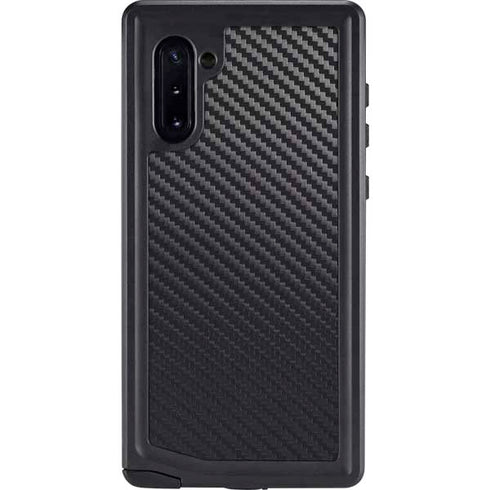 Black Carbon Fiber Specialty Texture Material Galaxy Note 10 Waterproof Case