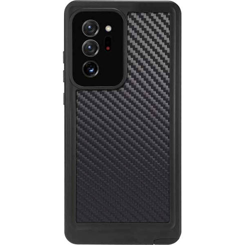Black Carbon Fiber Specialty Texture Material Galaxy Note20 Ultra 5G Waterproof Case