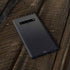 Black Carbon Fiber Specialty Texture Material Galaxy S10 Plus Skin