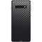Black Carbon Fiber Specialty Texture Material Galaxy S10 Skin