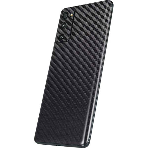 Black Carbon Fiber Specialty Texture Material Galaxy S20 Fan Edition Skin