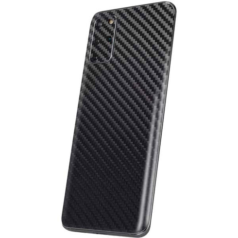 Black Carbon Fiber Specialty Texture Material Galaxy S20 Plus Skin