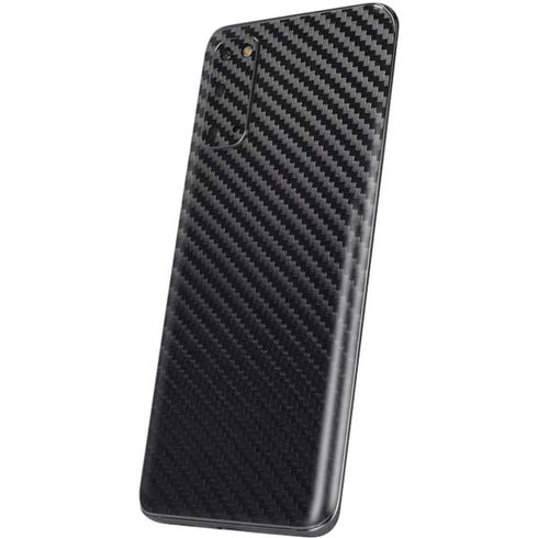 Black Carbon Fiber Specialty Texture Material Galaxy S20 Skin