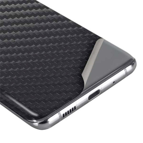 Black Carbon Fiber Specialty Texture Material Galaxy S20 Ultra 5G Skin