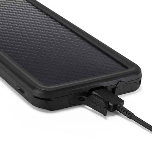 Black Carbon Fiber Specialty Texture Material Galaxy S20 Waterproof Case