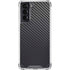 Black Carbon Fiber Specialty Texture Material Galaxy S21 5G Clear Case