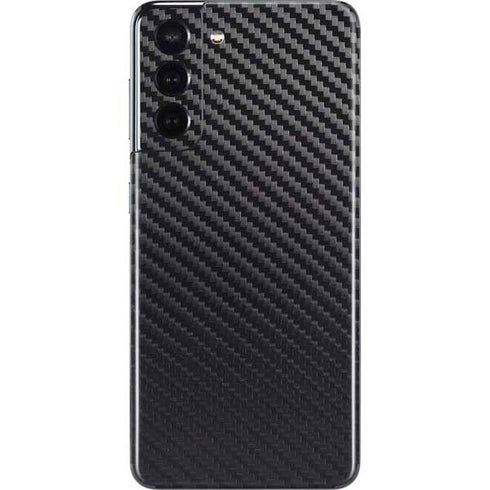 Black Carbon Fiber Specialty Texture Material Galaxy S21 5G Skin