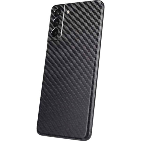 Black Carbon Fiber Specialty Texture Material Galaxy S21 5G Skin