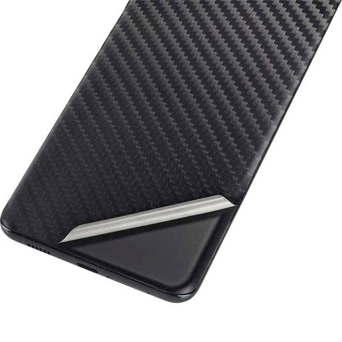 Black Carbon Fiber Specialty Texture Material Galaxy S21 5G Skin