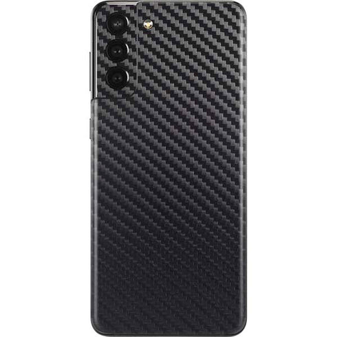Black Carbon Fiber Specialty Texture Material Galaxy S21 Plus 5G Skin