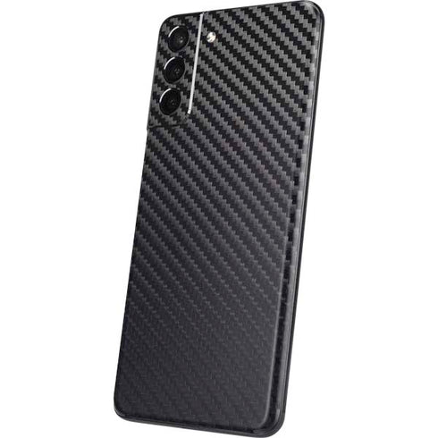 Black Carbon Fiber Specialty Texture Material Galaxy S21 Plus 5G Skin