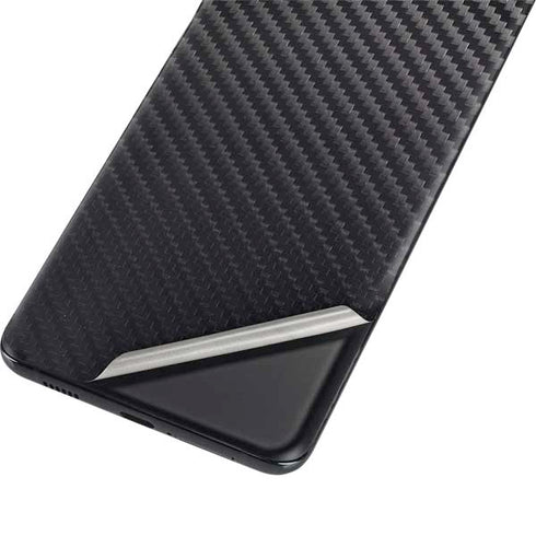 Black Carbon Fiber Specialty Texture Material Galaxy S21 Plus 5G Skin