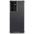 Black Carbon Fiber Specialty Texture Material Galaxy S21 Ultra 5G Clear Case