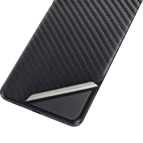 Black Carbon Fiber Specialty Texture Material Galaxy S21 Ultra 5G Skin
