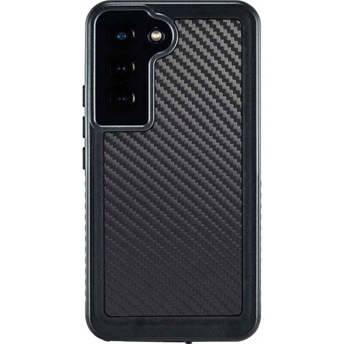 Black Carbon Fiber Specialty Texture Material Galaxy S23 Waterproof Case