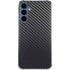Black Carbon Fiber Specialty Texture Material Galaxy S24 Clear Case