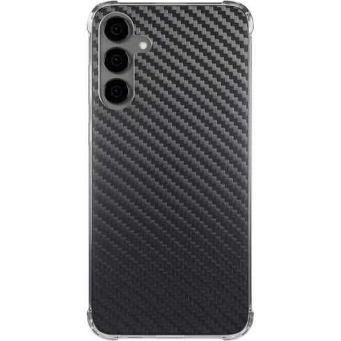 Black Carbon Fiber Specialty Texture Material Galaxy S24 Plus Clear Case